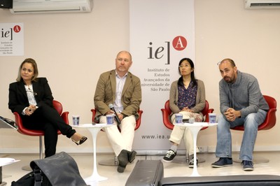Margareth Simões, Vincent Dubreuil, Beatriz Funatsu e Damien Arvor 