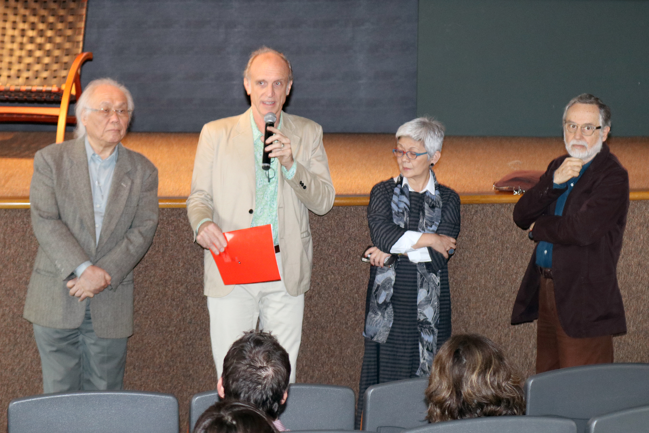Ricardo Ohtake, Martin Grossmann, Olga Futemma e Ismail Xavier