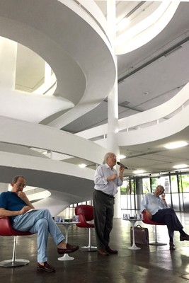 Paulo Herkenhoff, Ricardo Ohtake e Carlos Augusto Calil