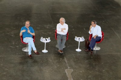 Paulo Herkenhoff, Ricardo Ohtake e Carlos Augusto Calil