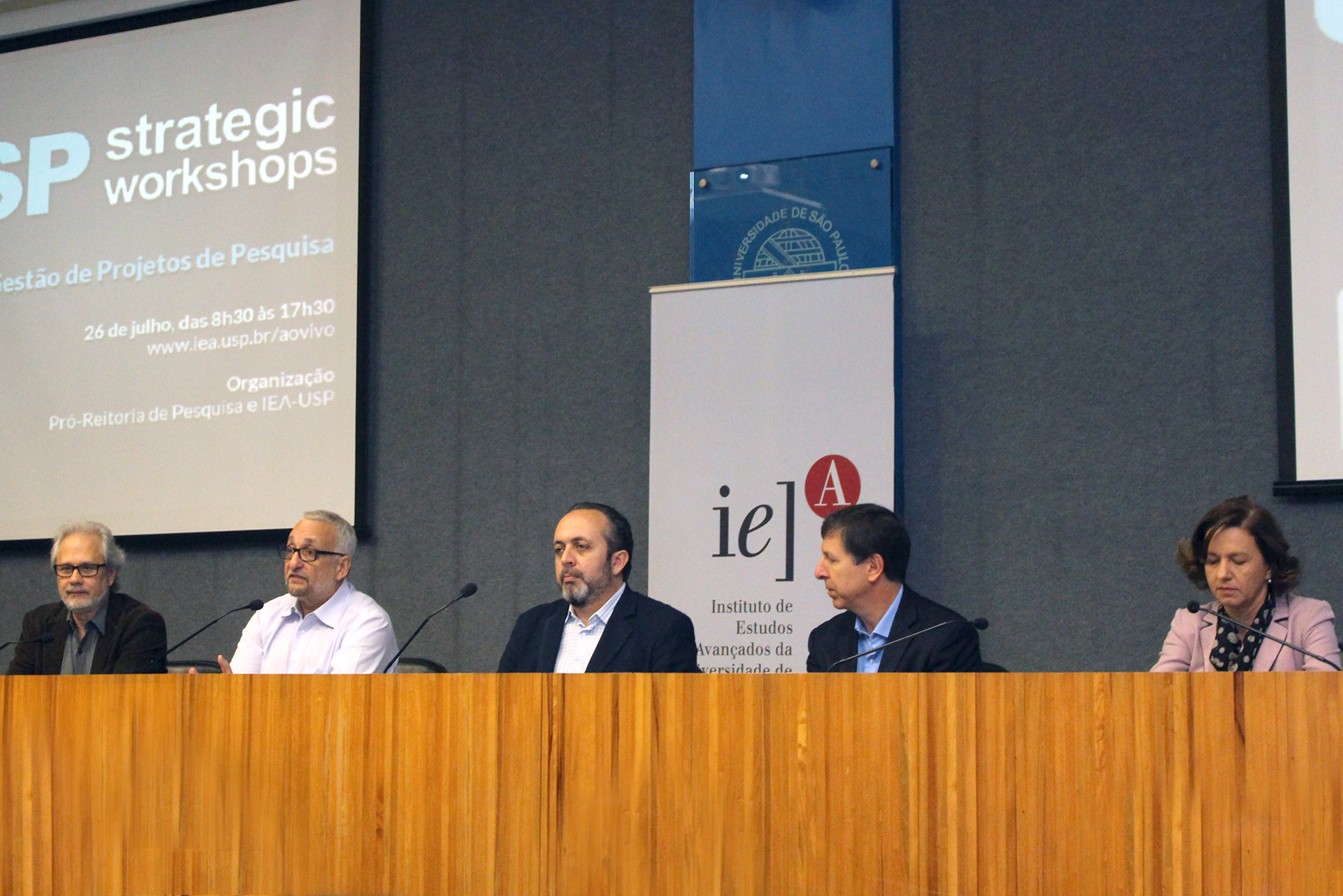 Marcos Buckeridge, Paulo Saldiva, Hamilton Varela, José Eduardo Krieger e Debora Rejane Fior Chadi