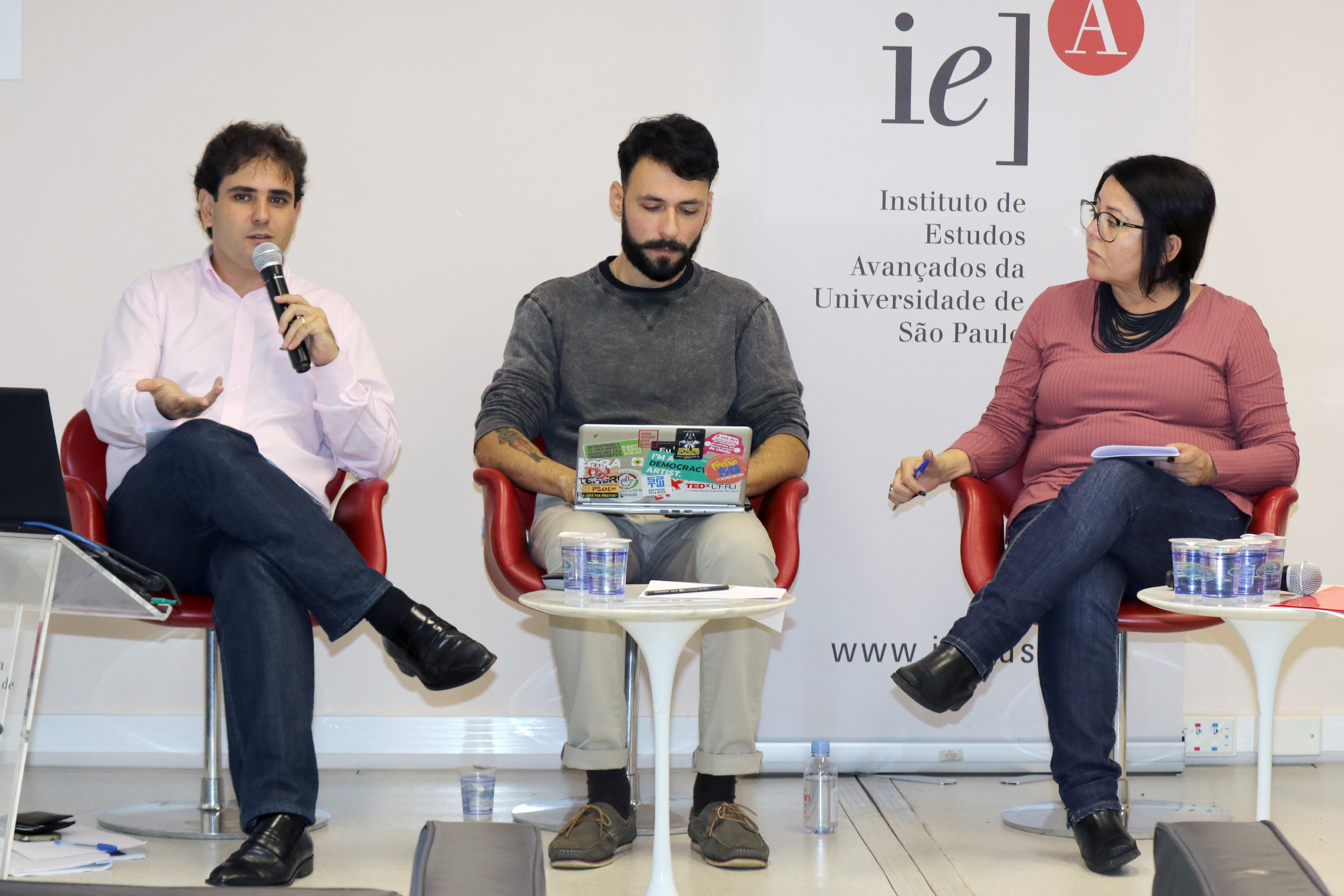 Murilo Gaspardo, Vinícius Russo e Zuleica Goulart 