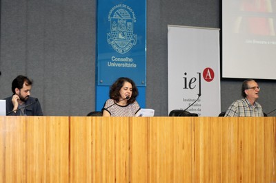 Theo Duarte, Paula Braga e Rubens Machado Jr.