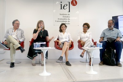 Luiz Felipe de Alencastro, Maria Helena Pereira Toledo Machado, Marília Ariza, Luciana Brito e Flávio dos Santos Gomes 