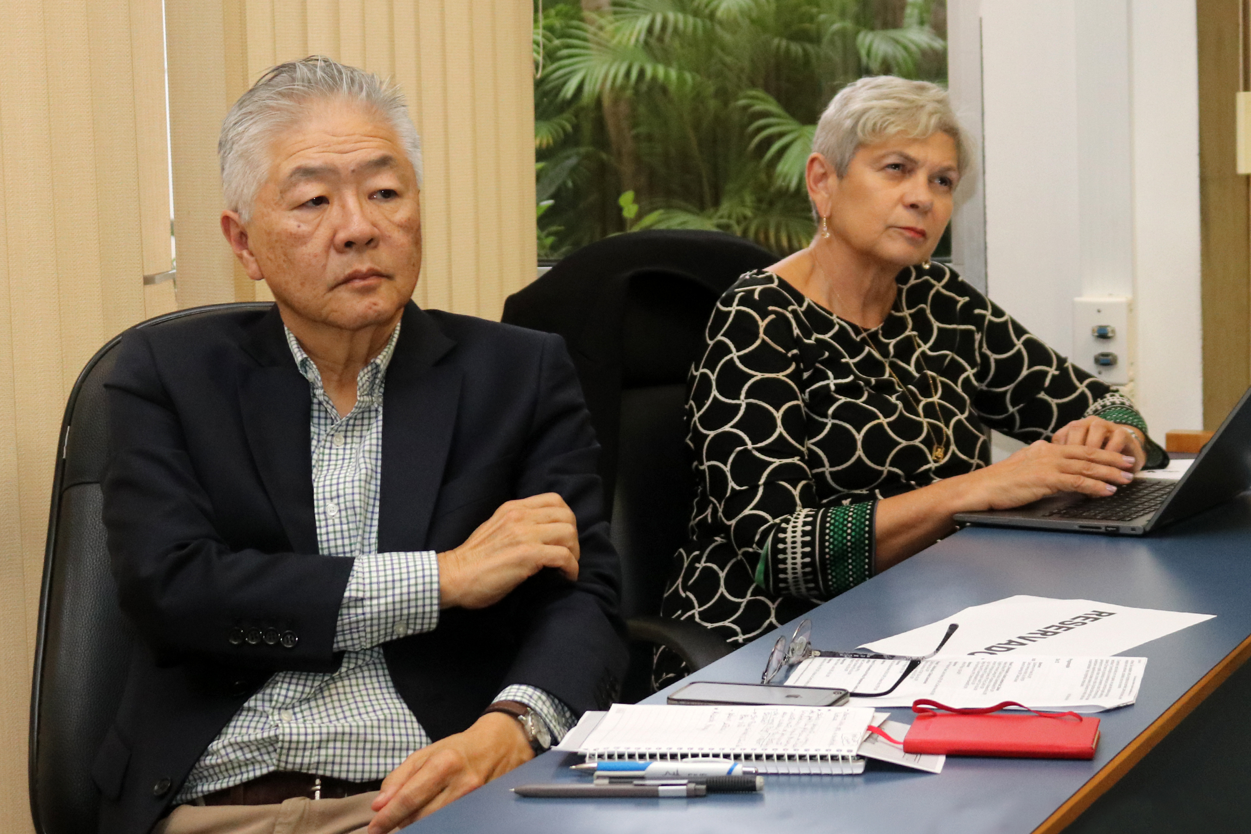 Alex Kenya Abiko e  Maria do Carmo Martins Sobral, relatores do Painel III - 12/06/2018