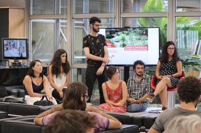 Angélica, Lya Cynthia Porto de Oliveira, Guilherme Reis, Vitória Leão, André Biazoti e Roberta Curan