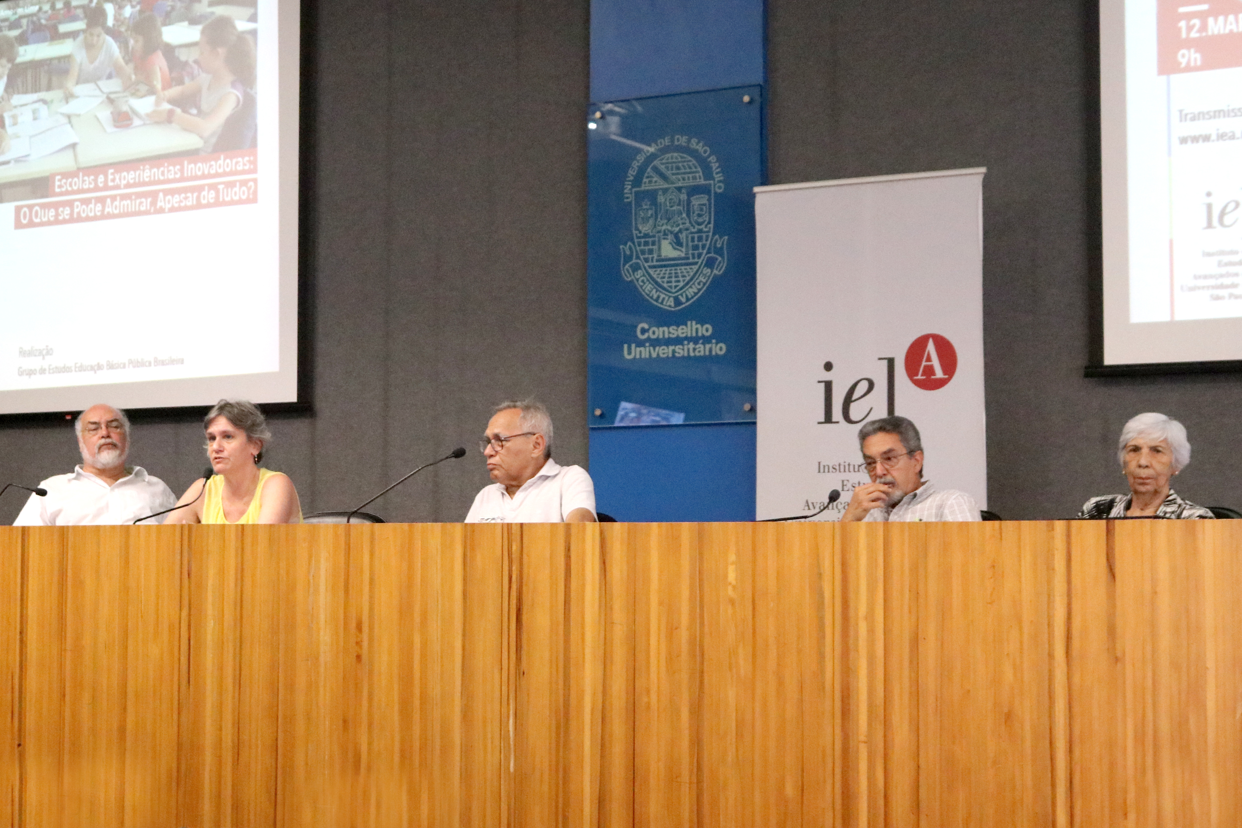Elie Ghanem, Helena Singer, Lino de Macedo, Nílson José Machado e Yvonne Mascarenhas