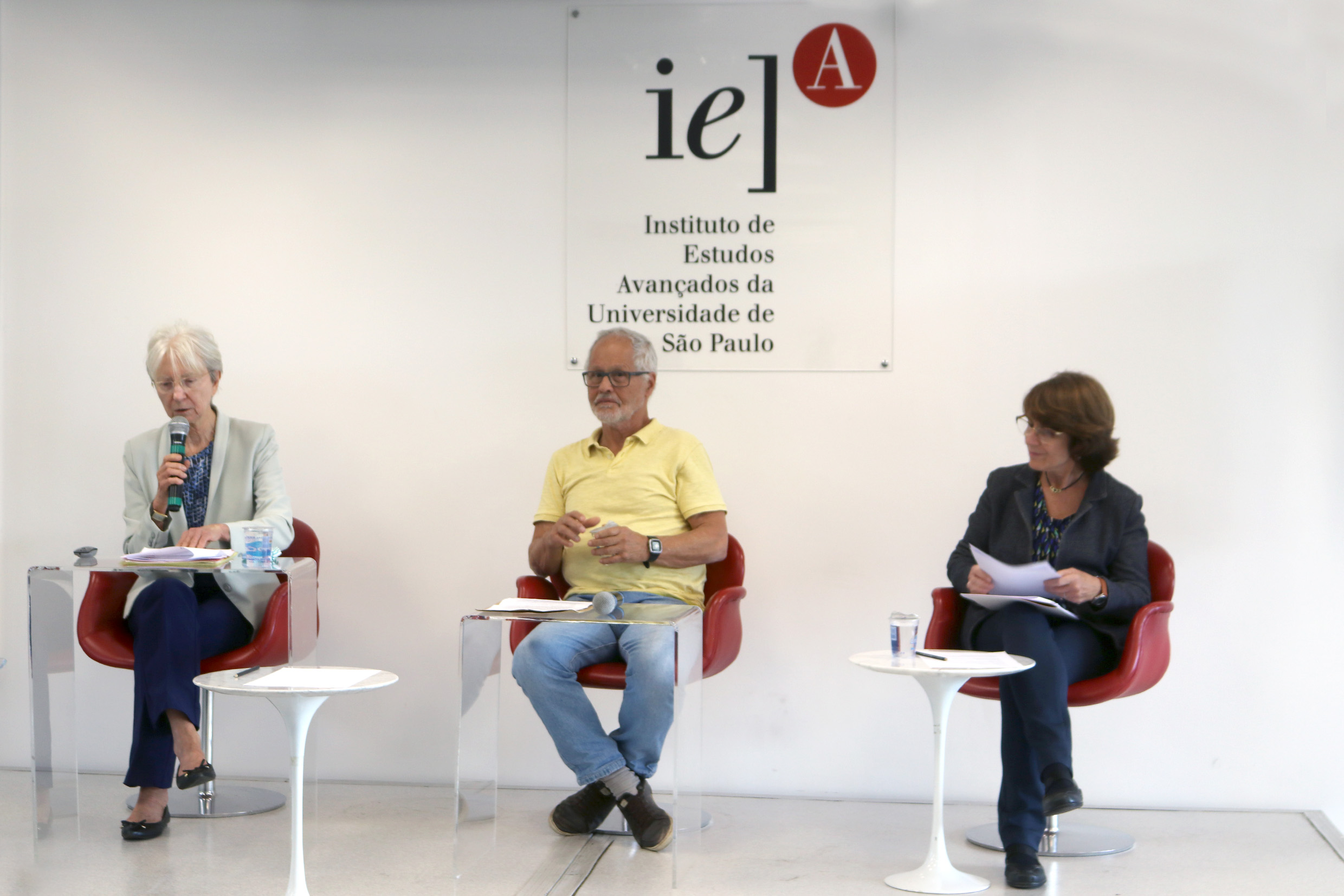 Anette Hoffmann, Luis Menna Barreto e Marina Massimi
