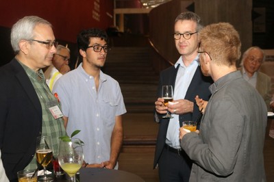 Javier Trejos e seu filho, Carsten Dose e C. Giovanni Galizia