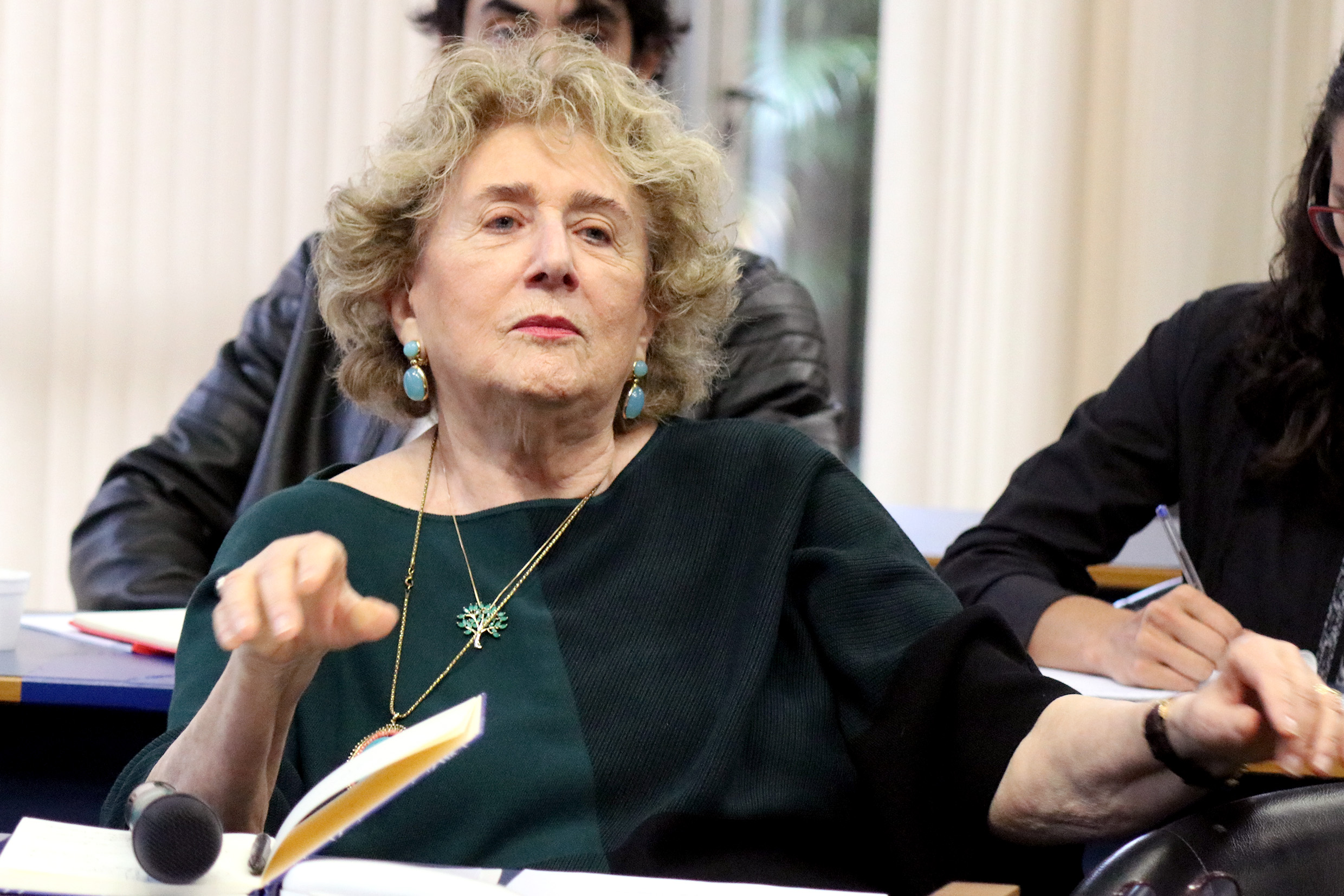 Eva Alterman Blay faz perguntas ao expositor