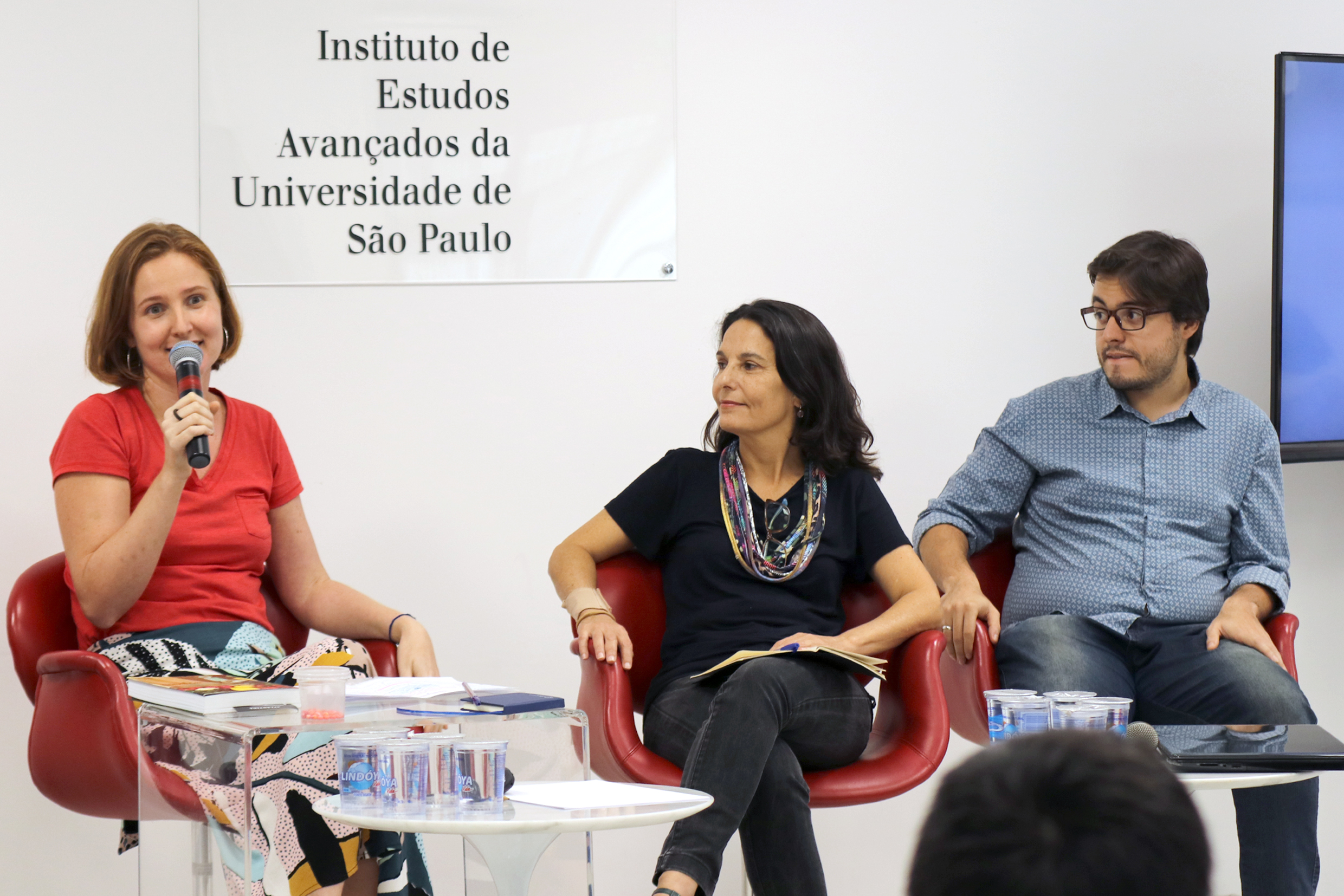 Juliana Gomes, Carolina Burle de Niemayer e Orlando Lima Pimentel