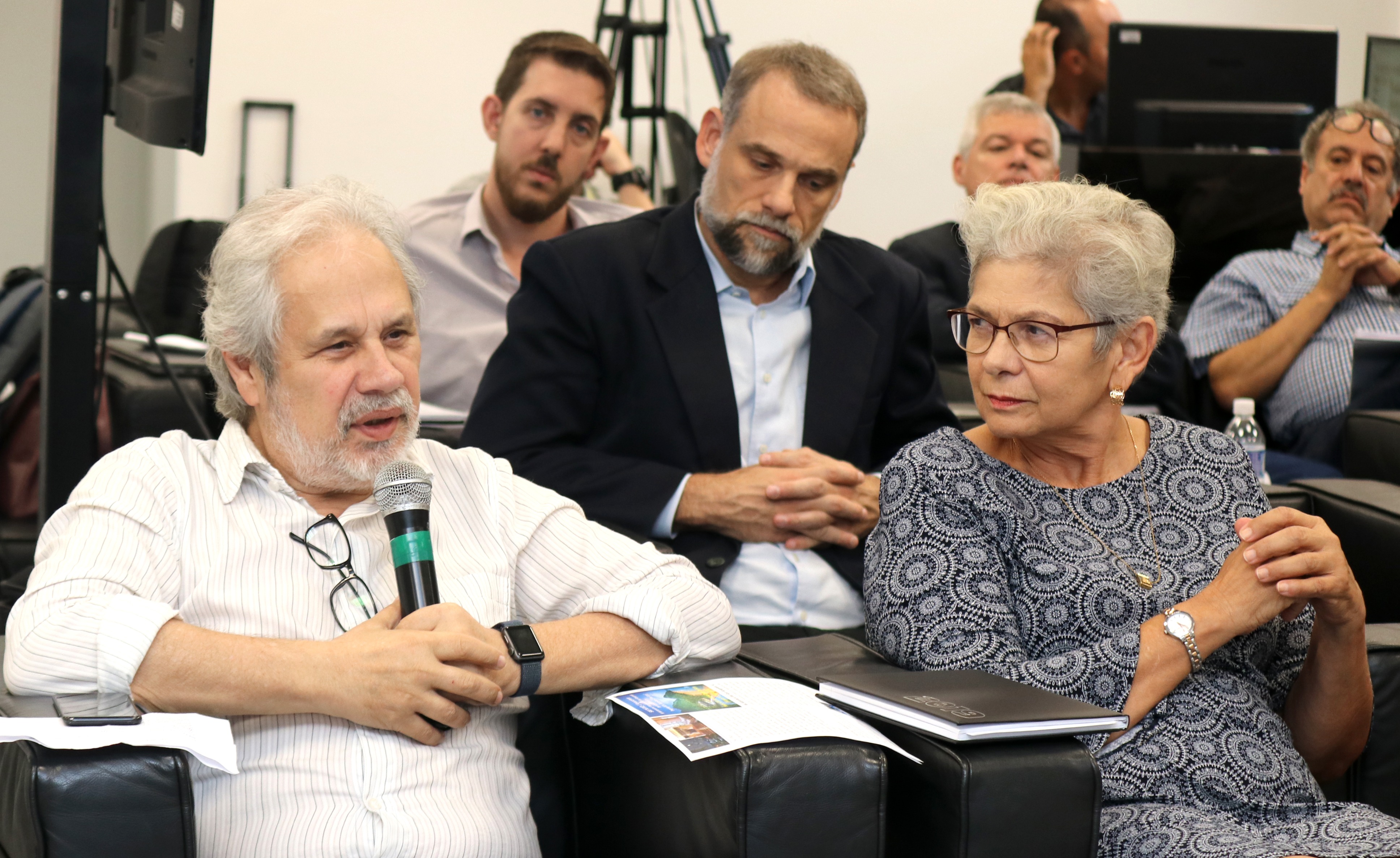 Marcos Buckeridge fala durante o debate - 23/04/2019