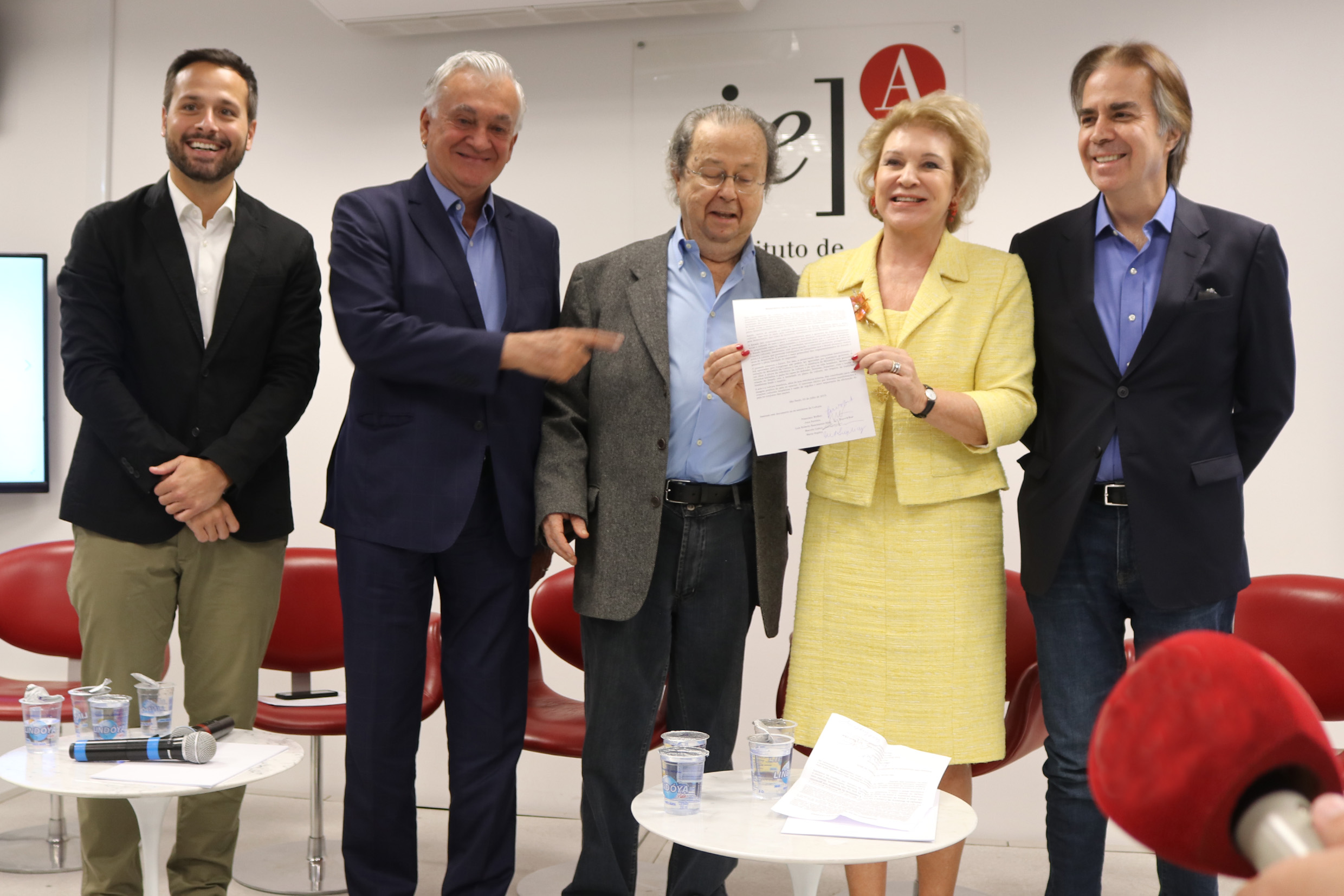 Marcelo Calero, Juca Ferreia, Francisco Weffort, Marta Suplicy e Luiz Roberto Nascimento Silva