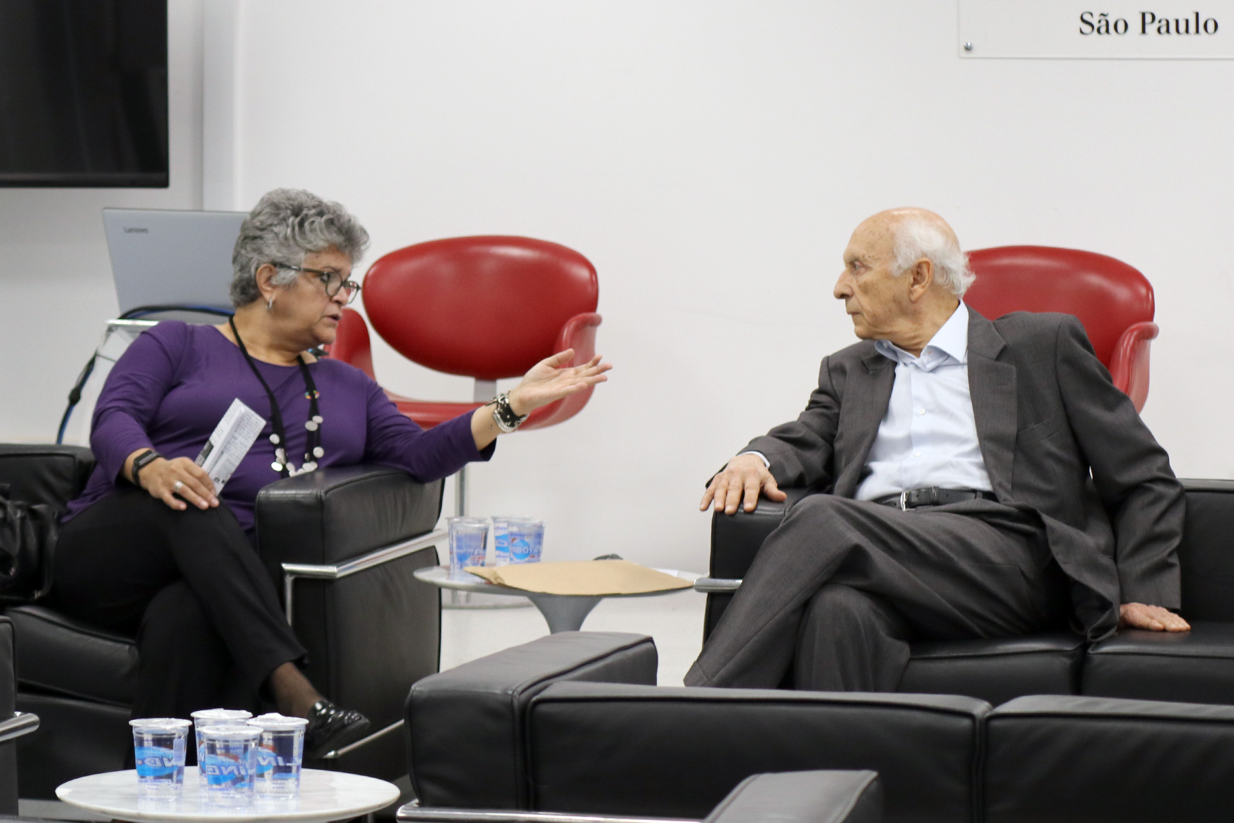 Izabella Teixeira e Rubens Ricupero