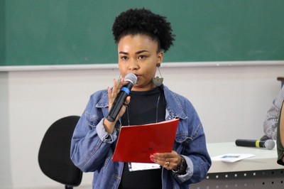 Ione Lima Rodrigues, representante do Grupo Temático "Diversidade e Equidade no Cotidiano"