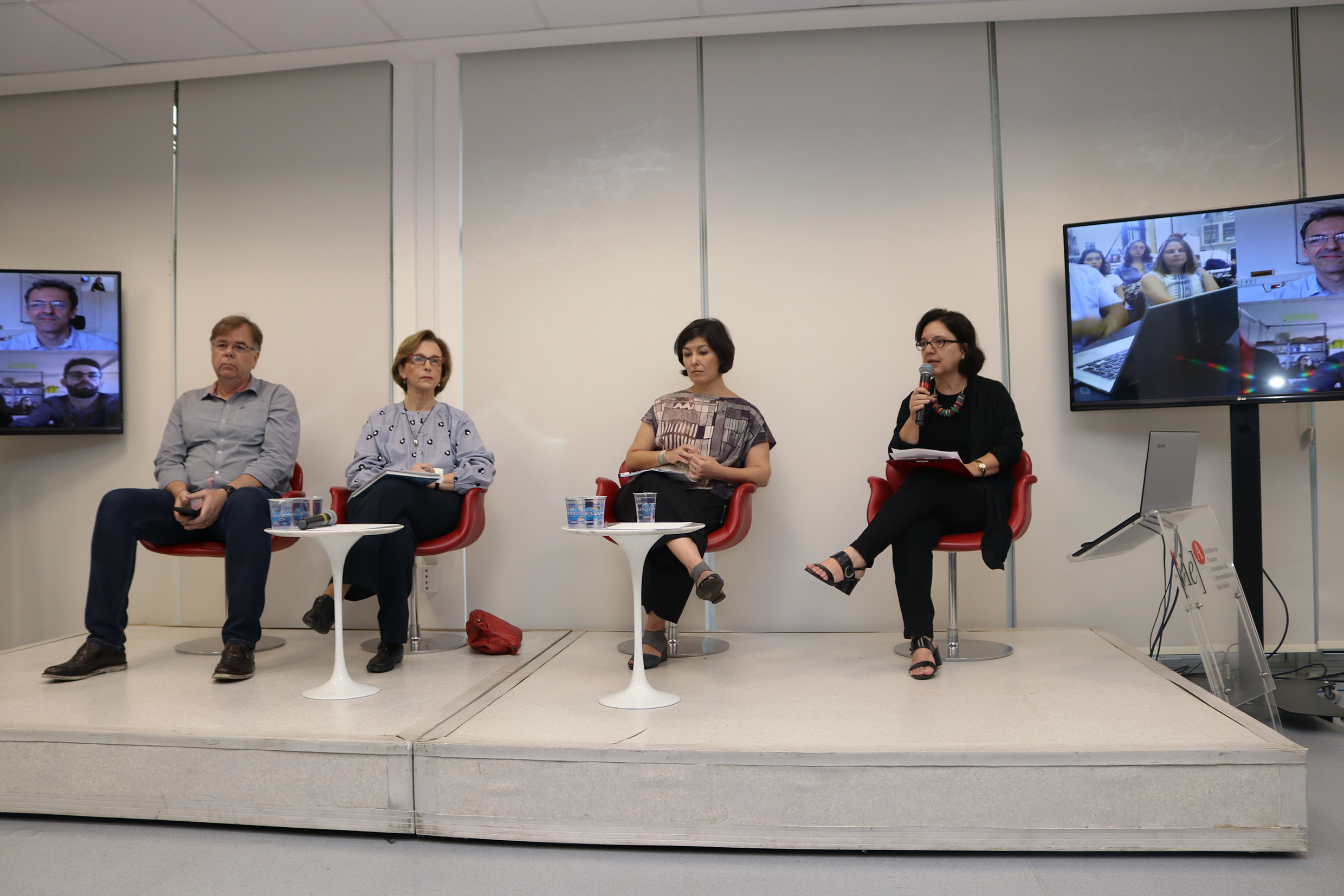 Eduardo Nocetti Holms, Gina Gomes Machado, Renata Vieira da Motta e Isis Baldini