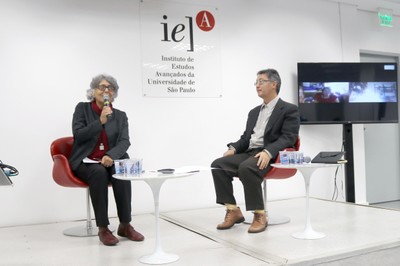 Maria Cristina Vicentin, Paulo Endo, Beth Formaggini e Eduardo Passos, (via skype)