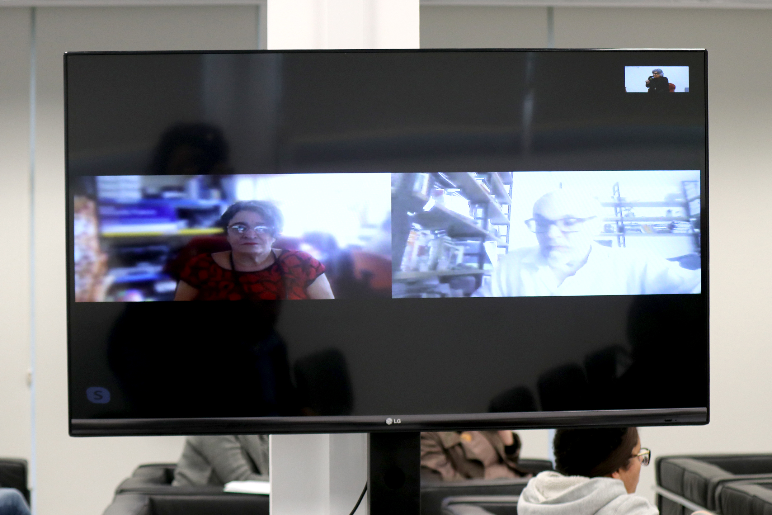 Beth Formaggini e Eduardo Passos, (via skype)