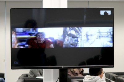 Beth Formaggini e Eduardo Passos, (via skype)