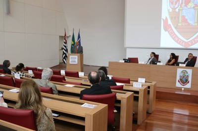 Paulo Herkenhoff durante seu discurso