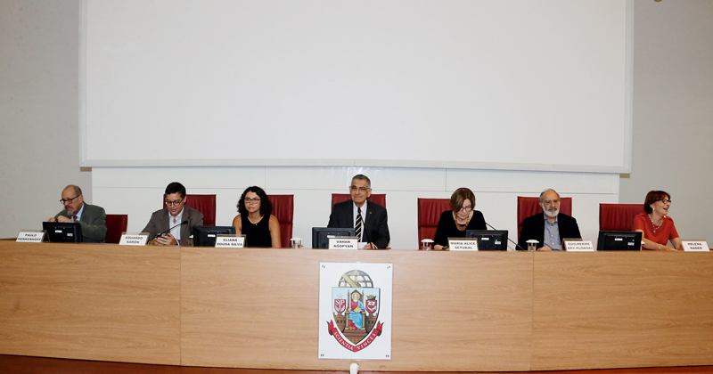 Catedráticos de 2019 e 2018, diretores do Itaú Cultural e do IEA, reitor da USP e filha de Olavo Setubal compõem a mesa