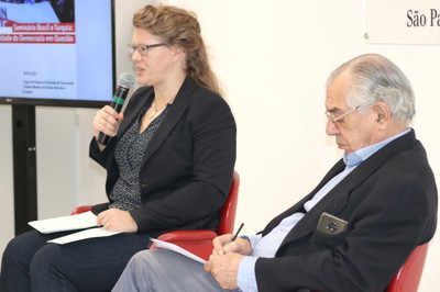 Brigitte Weiffen e José Álvaro Moisés 