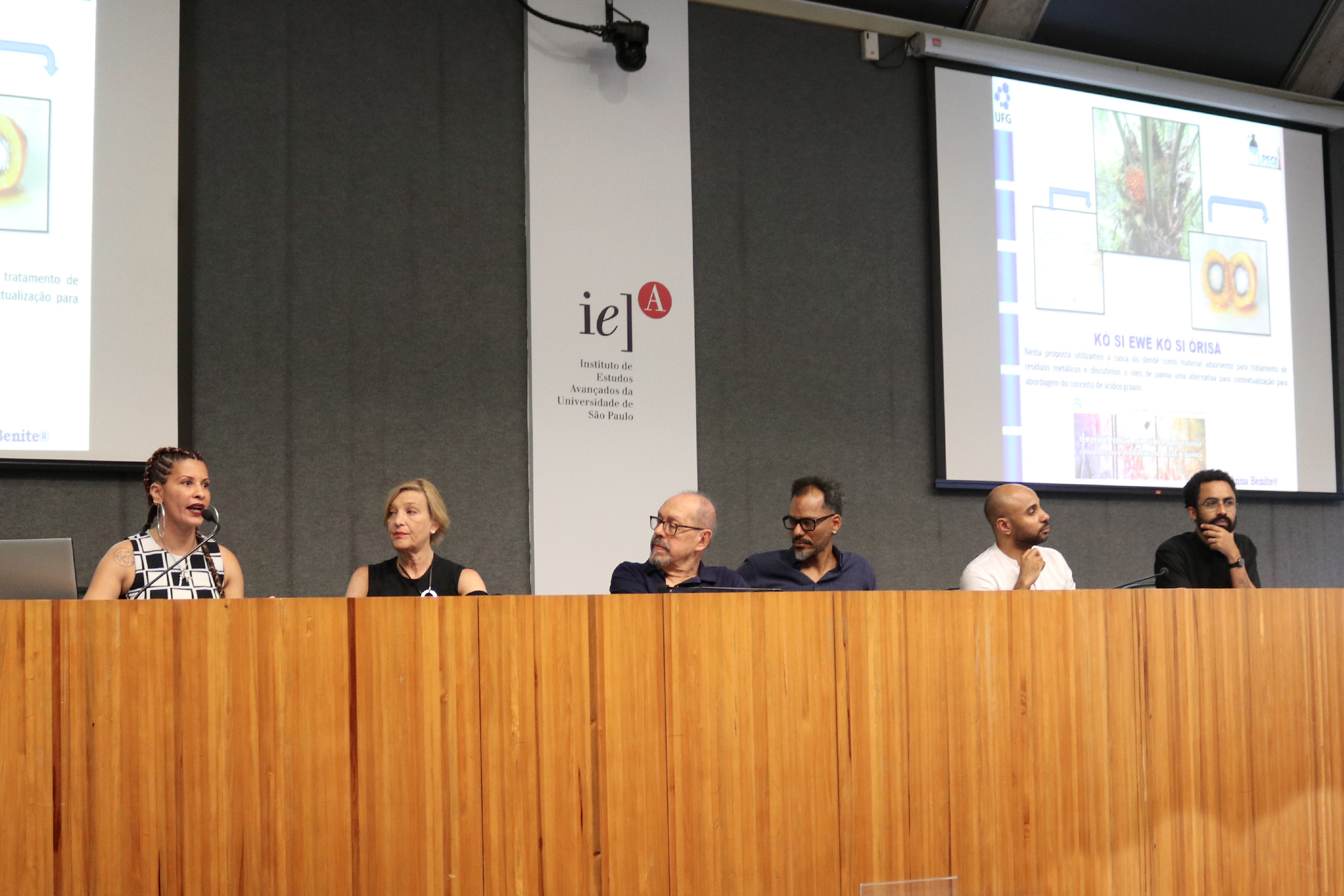 Anna Maria Canavarro Benite, Giselle Beiguelman, Paulo Herkenhoff, Rommulo Vieira Conceição, Igor Simões e Jaime Lauriano