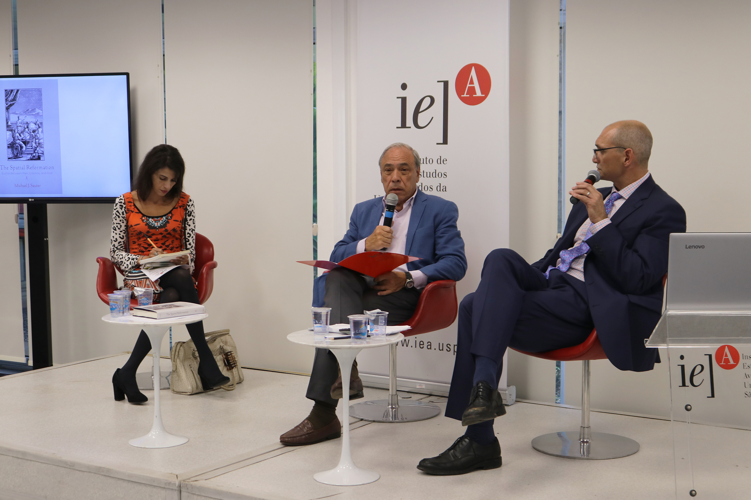 Ana Paula Tavares, Gildo Magalhães e Michael J. Sauter