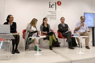 Lígia Fonseca Ferreira, Maria Helena Machado, Lilia Schwarcz, Hélio de Seixas Guimarães e Flávio dos Santos Gomes