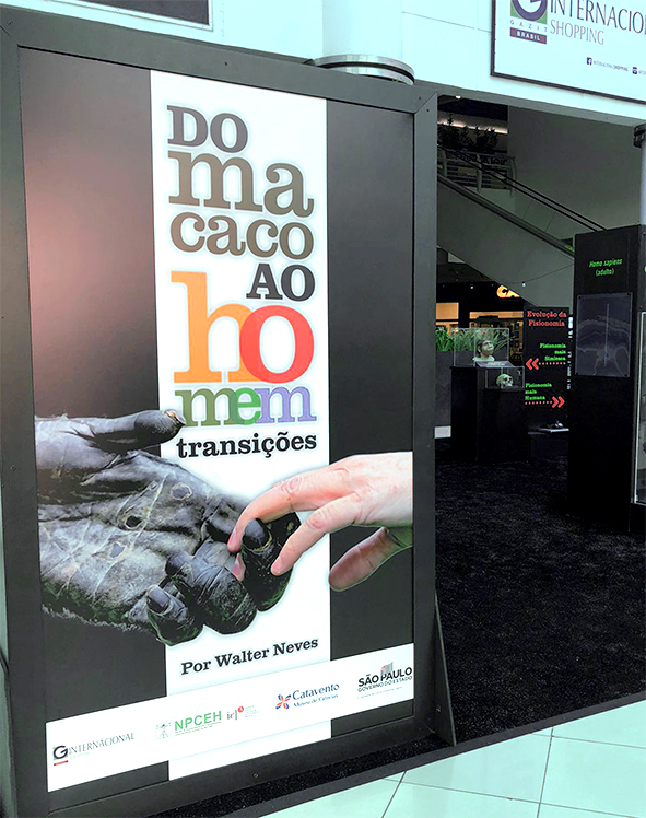 Exposição itinerante Do Macaco ao Homem