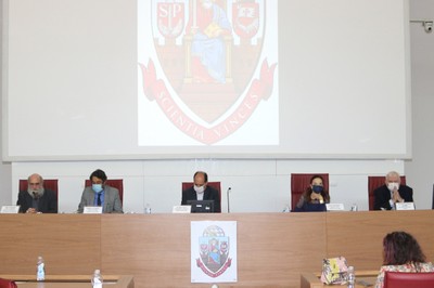 Demi Getschko, Virgílio Almeida, Eugênio Bucci, Lúcia Santaella e Hartmut Richard Glaser