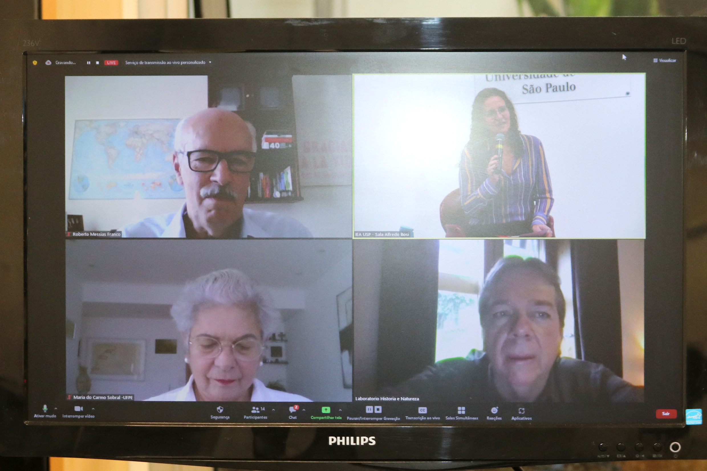 Roberto Messias Franco, Tatiana Tucunduva, Maria do Carmo Sobral e José Augusto Pádua