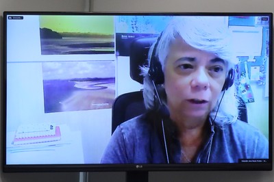 Ana Paula Prates, via vídeo-conferência