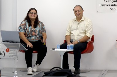 Natália Falcão e Claudio Pinhanez