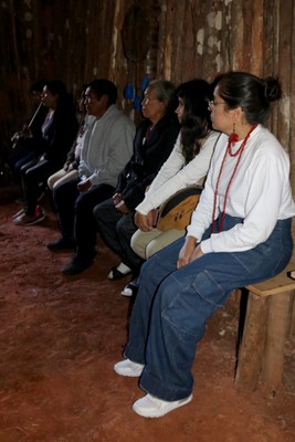 Thiago Moreira, Adriana Moreira (Mbya Guarani), Maria Bidoca Baniwa, Francisco Fontes Baniwa, Bibiana Fontes Baniwa, Arissana Pataxó e Geni Núñez