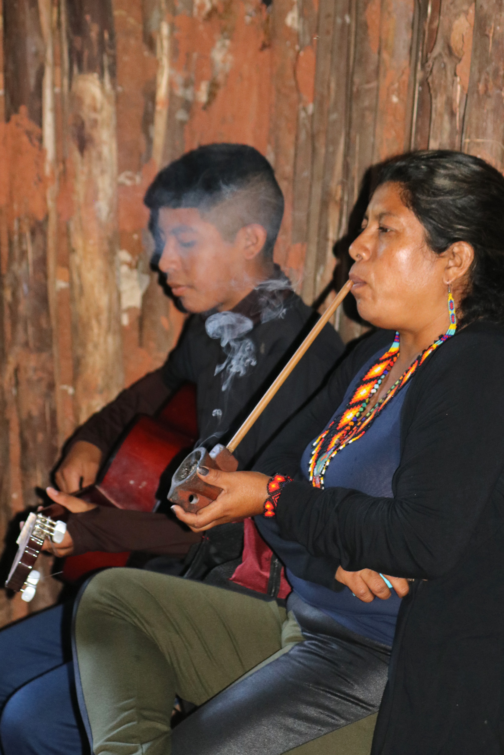 Thiago Moreira e Adriana Moreira (Mbya Guarani)