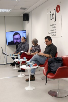 Rafael Faleiros de Padua, via vídeo-conferência, Paulo Cesar Xavier Pereira, Cibele Rizek e Gustavo Francisco Teixeira Prieto