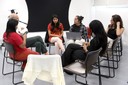 Arissana Pataxó, Geni Núñez, Liliana Souza e Silva, Natália Tupi, Sandra Benites, Francy Baniwa e Martin Grossmann   