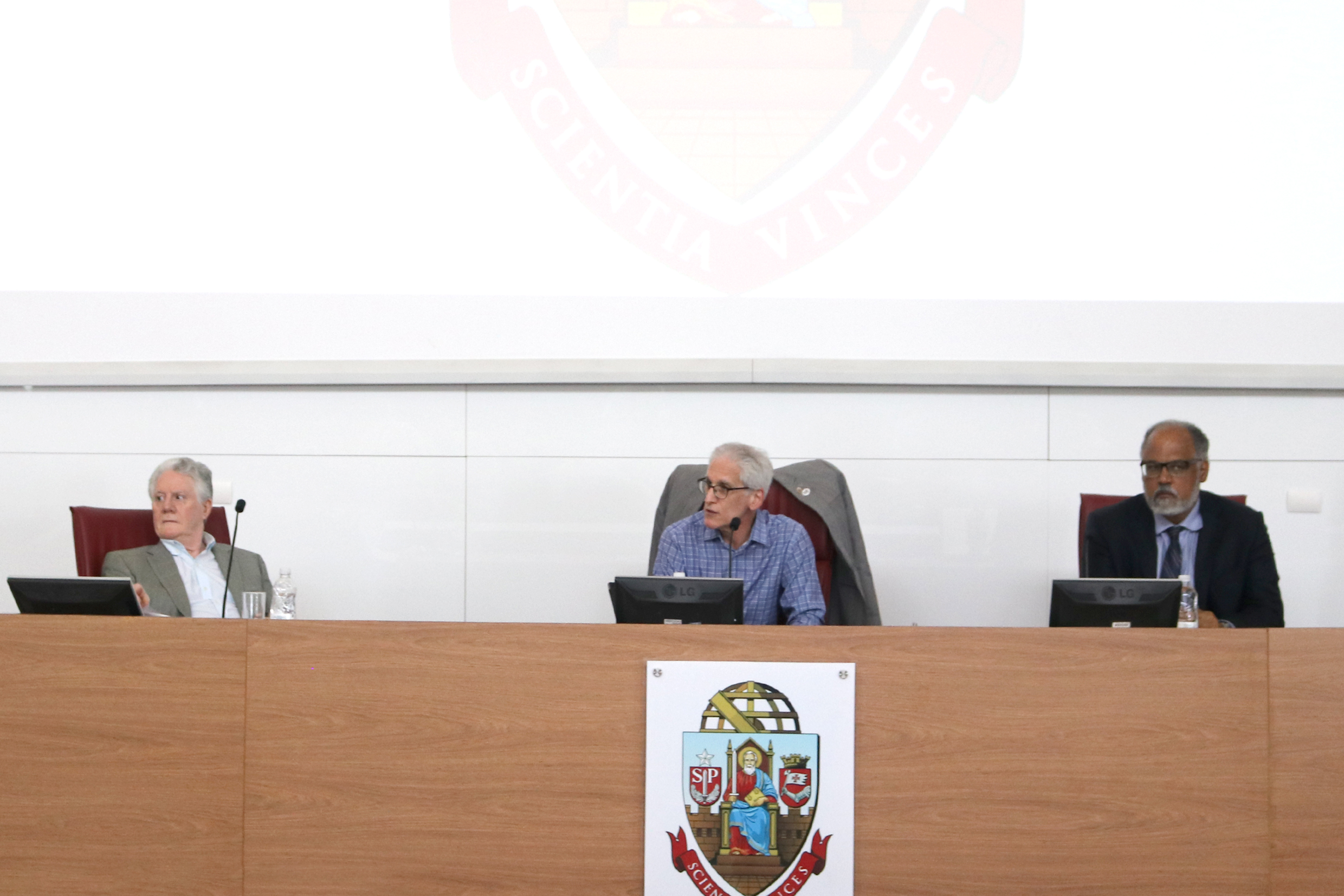 Hélio Nogueira da Cruz, Paulo Nussenzveig e  Amâncio Jorge de Oliveira 