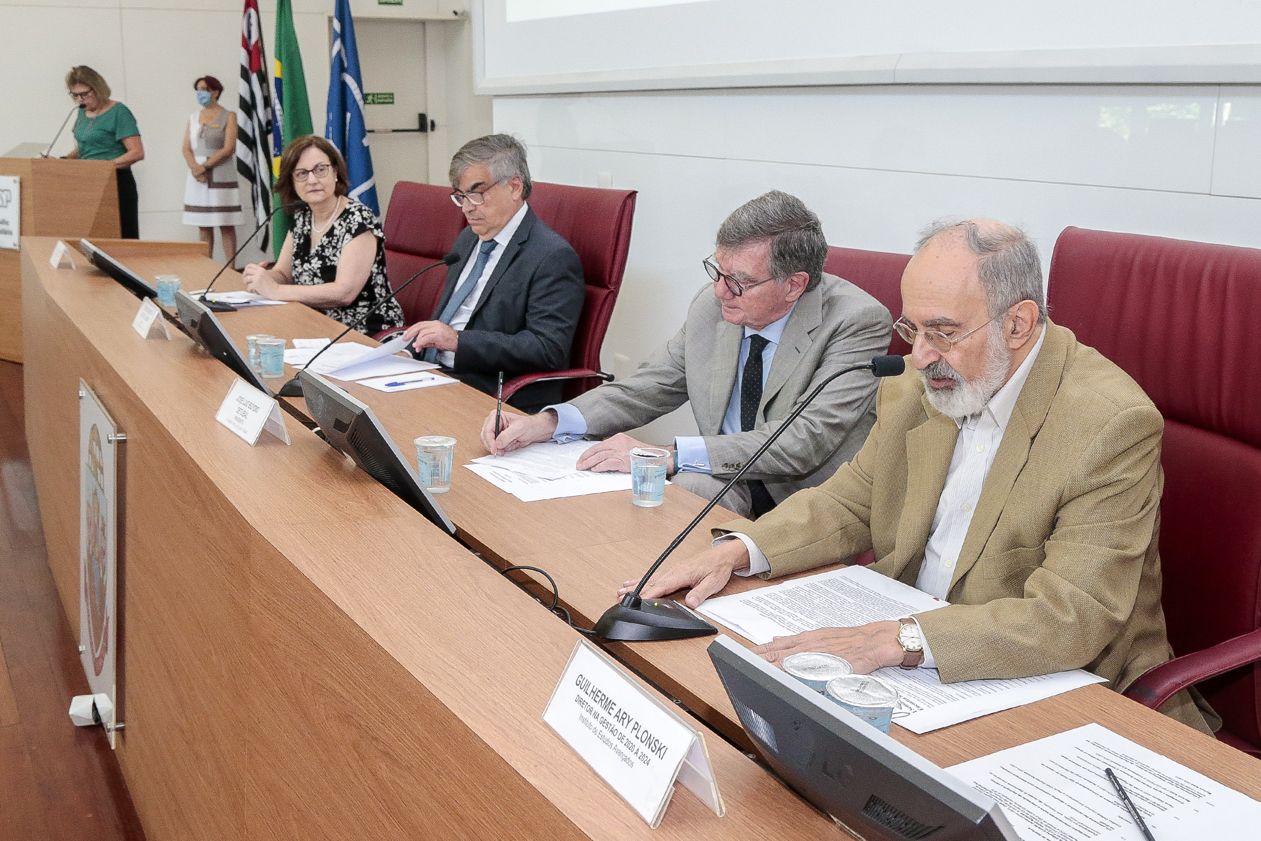Roseli de deus Lopes, Carlos Gilberto Carlotti Junior, José Luiz Egydio Setubal e Guilherme Ary Plonski