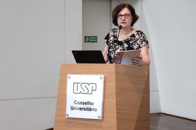 Roseli de Deus Lopes, faz a abertura do evento