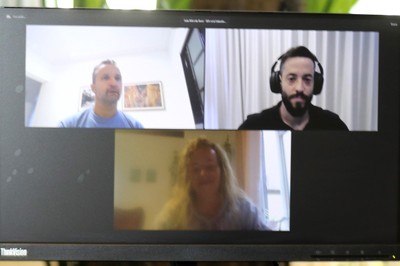 Luiz Antonio Ferraro Júnior, Rafael de Araujo Arosa Monteiro e Maria Cecilia de Paula Silva, via vídeo conferência