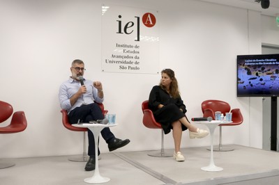 Ariaster Chimeli e Bianca Vieira