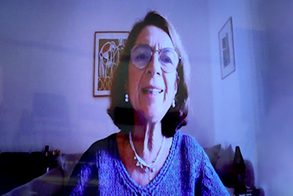 Marina Massimi , faz a abertura do evento, via vídeo conferência