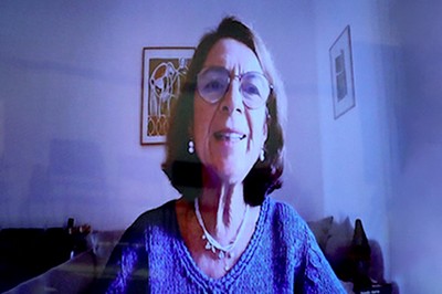 Marina Massimi , faz a abertura do evento, via vídeo conferência