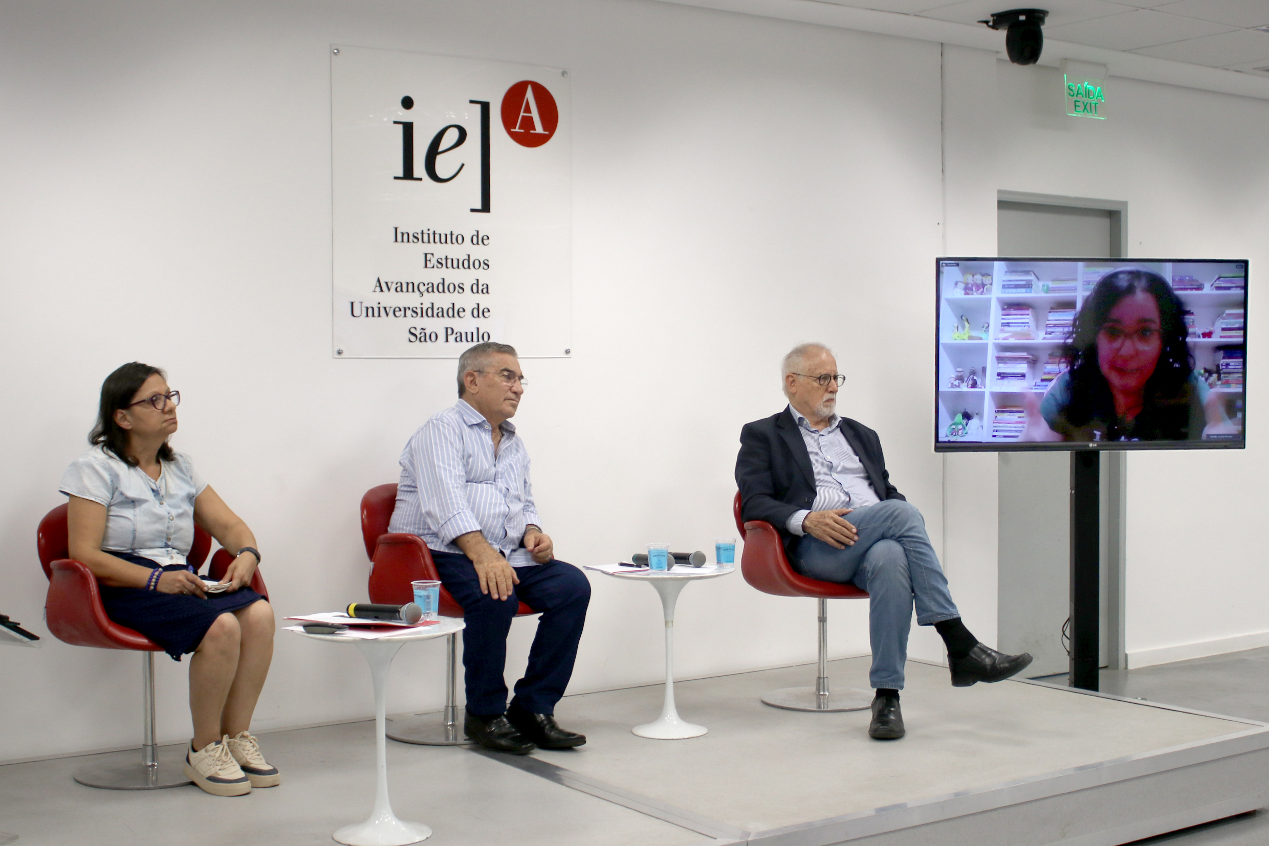 Toninha Carrara, Gilberto Carvalho, René Mendes e Luciana Ferreira da Silva, via vídeo-conferência