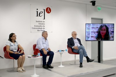 Toninha Carrara, Gilberto Carvalho, René Mendes e Luciana Ferreira da Silva, via vídeo-conferência