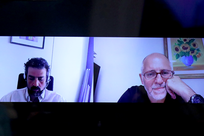Pedro Henrique de Moraes Cicero e Sergio Salvatore, via vídeo-conferência