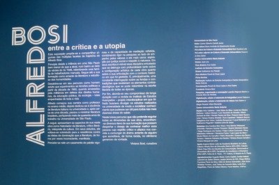 Entrada da Exposição - texto de abertura e ficha técnica