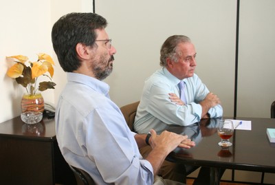 Carlos Henrique de Brito Cruz e Fernando Leça